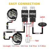 Round 7 Inch Off-Road LED Driving Lights for Ford