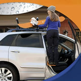 Car Door Folding Foot Step for Skoda | Roof Rack Access Step with Window Breaker