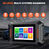 Car diagnostic tool for multi-systems, equipped with DPF regeneration and extensive diagnostic scanning functionalities. 