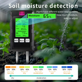 Multifunctional 6-in-1 Digital Soil Tester – PH, Moisture, Fertility, Light & Temperature for Garden & Plants
