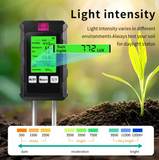 Multifunctional 6-in-1 Digital Soil Tester – PH, Moisture, Fertility, Light & Temperature for Garden & Plants