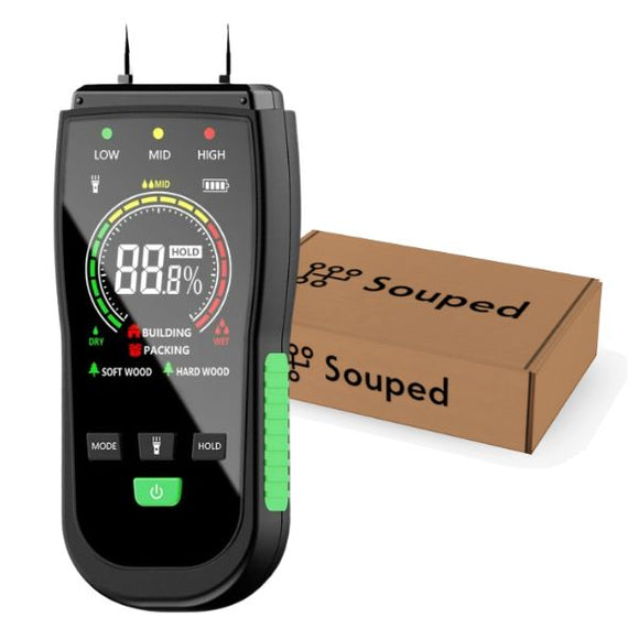 Pin-Type Digital Moisture Meter for Wood & Building Materials