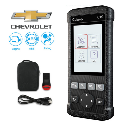 Chevrolet SRS/Airbag, ABS, Reader & Reset Diagnostic Scan Tool