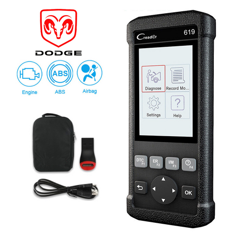 Dodge SRS/Airbag, ABS, Reader & Reset Diagnostic Scan Tool