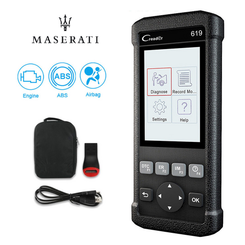 Maserati SRS/Airbag, ABS, Reader & Reset Diagnostic Scan Tool