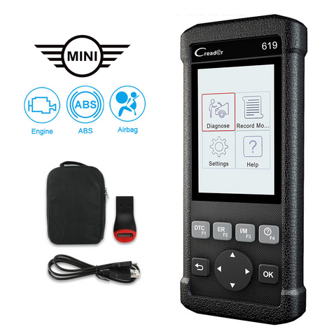 Mini SRS/Airbag, ABS, Reader & Reset Diagnostic Scan Tool