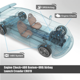 Jaguar SRS/Airbag, ABS, Reader & Reset Diagnostic Scan Tool